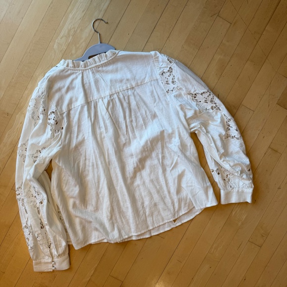 NEW Anthropologie Henley cutout blouse,XL, GP1522 - Picture 5 of 5